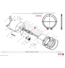 Кольцо стопорное 12009802 (Q301036000) для машины стиральной т.м. FAGOR, серии LA