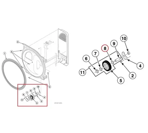 Шайба D504082 для машины сушильной типа FDE