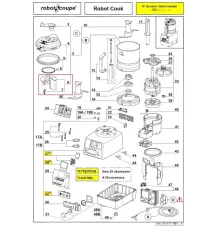 Держатель скребка 39639 для куттера с подогревом т.м. Robot Coupe серии Robot Cook