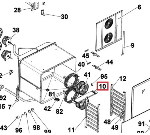 Панель дистанционная 0G1476A0 для пароконвектомата т.м. UNOX серии XV