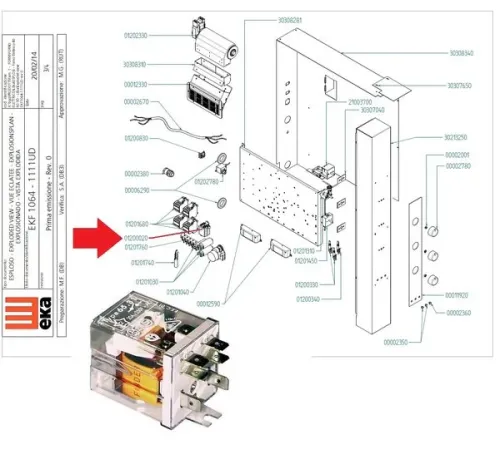 Реле 01200020 для печи конвекционной серии EKF