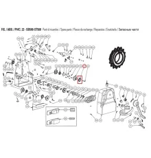 Звёздочка Z=16 SFX00027 для машины тестораскаточной т.м. WLBake серии DSF