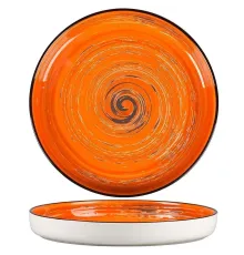 P.L.Proff Cuisine Тарелка с бортом Texture Orange Circular (23 см) 70001276