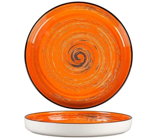 P.L.Proff Cuisine Тарелка с бортом Texture Orange Circular (23 см) 70001276