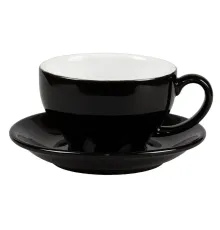 P.L.Proff Cuisine Чашка с блюдцем Barista (Бариста) 300 мл, цвет черный 81223502