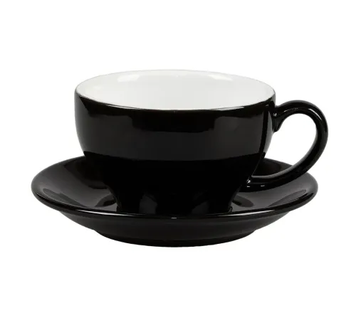 P.L.Proff Cuisine Чашка с блюдцем Barista (Бариста) 300 мл, цвет черный 81223502