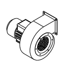 Вентилятор в сборе с электродвигателем 5060160 для катка гладильного т.м. GMP