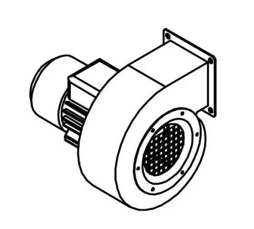 Вентилятор в сборе с электродвигателем 5060160 для катка гладильного т.м. GMP