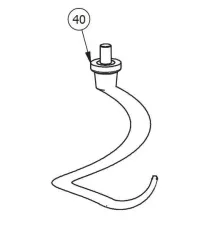 Спираль (месильный орган) MX060040 для миксера планетарного т.м. WLBake серии PM