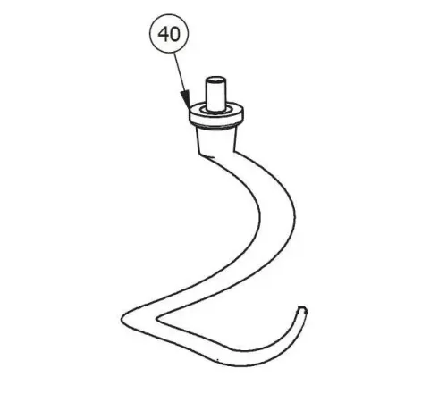 Спираль (месильный орган) MX060040 для миксера планетарного т.м. WLBake серии PM