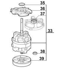 Электродвигатель в сборе 39631 для куттера с подогревом т.м. Robot Coupe серии Robot Cook