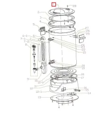 Крышка #1 для кипятильника т.м. EKSI серии WBE, мод. WBE 20T