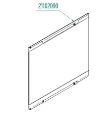 Стекло двери внутреннее 21102090 для печей конвекционных серии MKF