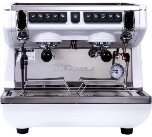 Кофемашина Nuova Simonelli Appia Life Compact 2Gr V 220V white+economizer+Easy Cream+high groups
