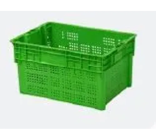 Ящик универсальный с перфорацией (600х400х312мм), зеленый