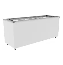 Низкотемпературный ларь с прямыми раздвижными стеклами Gellar серии CLASSIC, FG 700 C серый v25