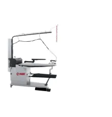 Гладильный стол PONY серии GENUS-S рег. выс., пар-р, доп пов F.3R., подст, осв+рельс+подв (оп.4,16,20,21)