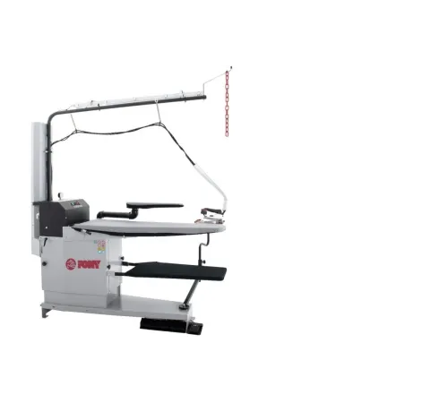 Гладильный стол PONY серии GENUS-S рег. выс., пар-р, доп пов F.3R., подст, осв+рельс+подв (оп.4,16,20,21)