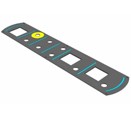 Накладка лицевая SMALLG04061 для электромеханической панели управления д/печи электр. серии ROTOR Накладка лицевая SMALLG04061 для электромеханической панели управления д/печи электр. серии ROTOR
