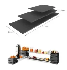 M.Pujadas, S.A. Полка CUBIC 904.612 (деревянная, для подставки 904.600, черная)