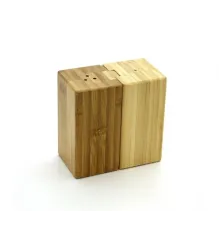 Набор для специй КТ-СЦ-03 (2 предмета (солонка+перечница), бамбук, 9х5х9 см, №3)