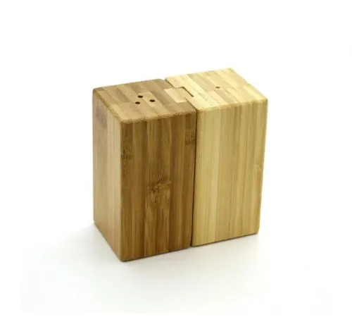 Набор для специй КТ-СЦ-03 (2 предмета (солонка+перечница), бамбук, 9х5х9 см, №3)