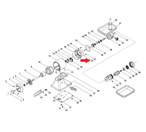 Шайба F2352 для мясорубок т.м. Fama серии TS