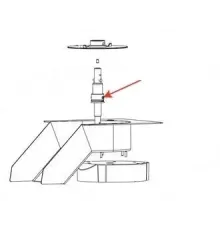 Штифт для диска сбрасывателя 37059 д/машины д/резки овощей т.м. HALLDE мод. RG-400