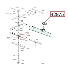 Форсунка для ополаскивания 10371 (42975) для посудомоечной машины т.м. DIHR, серии GS