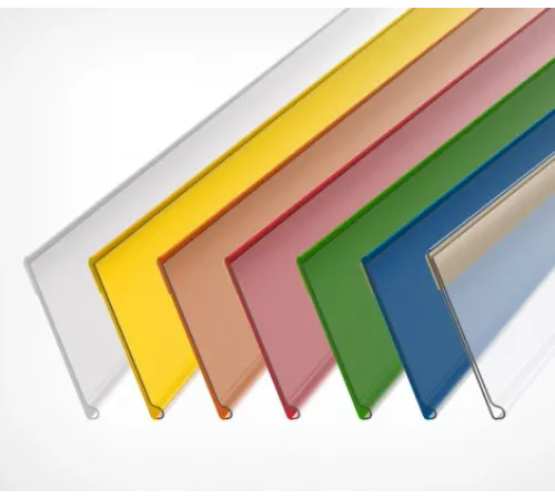 Держатель ценника клеющ., полочный,  белый,195030-Wh,60,1250 мм