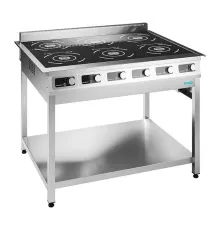 Плита Новая Энергия ПЭИ-6/G6, индукционная 6 конфорок 220/380 на подставке