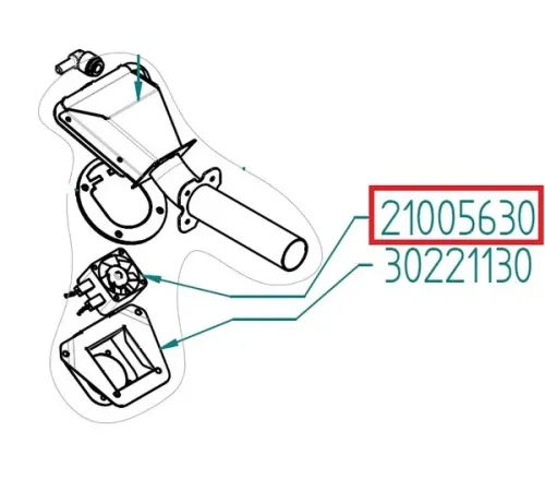 Вентилятор 21005631 (21005630) для пароконвектоматов серии MKF