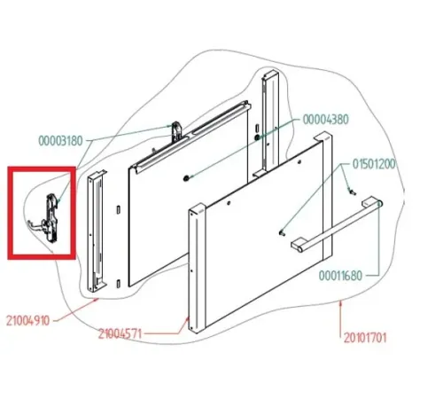 Петля дверная 00003180 для печей конвекционных серии EKF