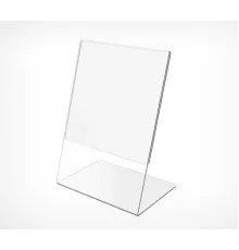 Подставка L-образная ACR-PRICER А5 из акрила вертикальная