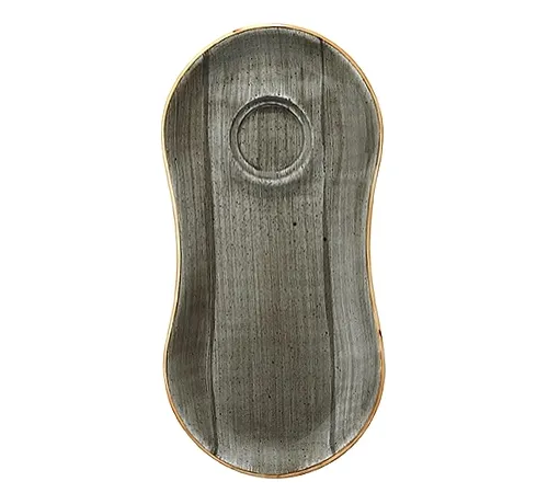 Блюдце для завтрака Bonna Space Aura ASCGRM01STB 250*120 мм