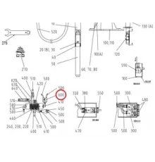 Клапан, or 81540 001 10353 д/машины д/резки овощей т.м. HALLDE мод. RG-400