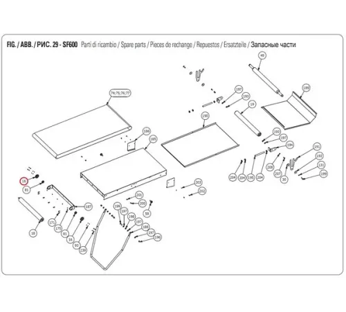Держатель вала SFX00016 для машины тестораскаточной т.м. WLBake, серии DSF, мод. DSF 600-1200