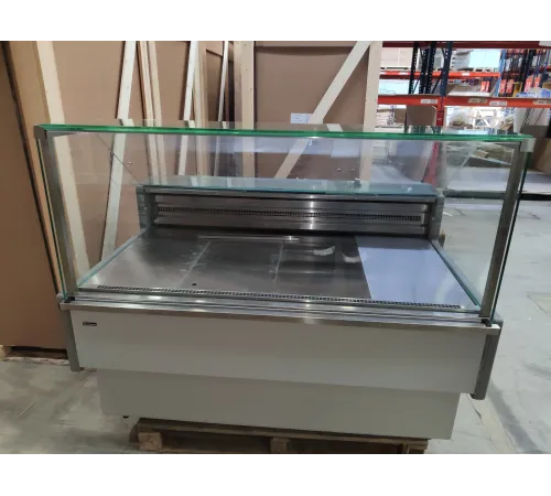 S03_1_Витрина среднетемпературная Carboma GC110 SV 1,5-1, с боковинами, 0011-9006, холодильная