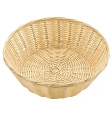 Sunnex Корзина плетеная для хлеба C03002 (полиротанг, D=20, H=7см, бежев., 04080367)