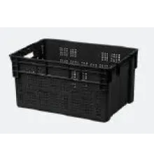 Ящик универсальный с перфорацией (600х400х312мм), черный