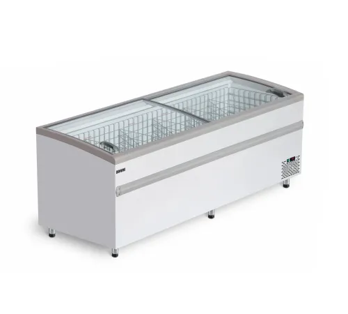 Ларь-бонета модель Bonvini BFG 2100 с раздвижными створками, сер.