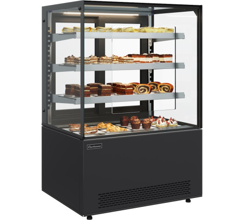 Витрина кондитерская CARBOMA Cosmo KC71-130 VV 1,2-1 RAL9005