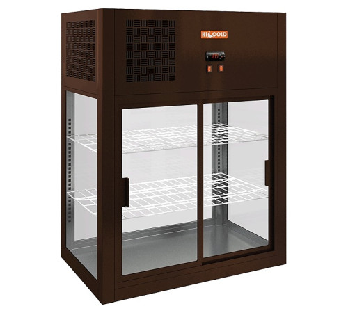 Витрина холодильная настольная HICOLD VRH O 790 BROWN Витрина холодильная настольная HICOLD VRH O 790 BROWN