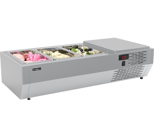 Витрина холодильная CARBOMA A30 SM 0,9 (3 GN1/4)