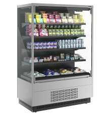 Витрина холодильная CARBOMA FC20-07 VM 1,0-1 Light фронт X0 версия 2.0 9006-9005