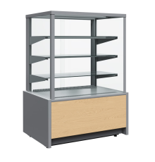 Витрина холодильная KC70 VM 0,9-1 LIGHT Паттерн (0106 Седой дуб)