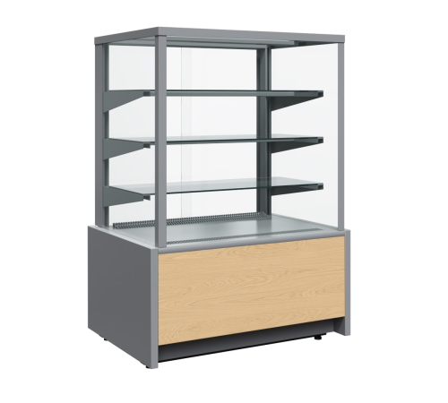 Витрина холодильная KC70 VM 0,9-1 LIGHT Паттерн (0106 Седой дуб)