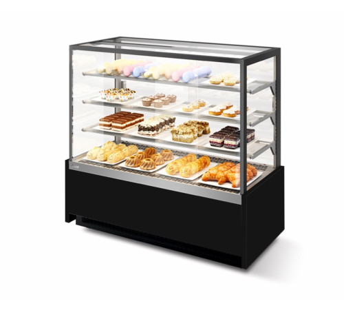 ВИТРИНА КОНДИТЕРСКАЯ CHILZ VETE KUB 130 ЧЕРНЫЙ МУАР МЕТАЛЛИК